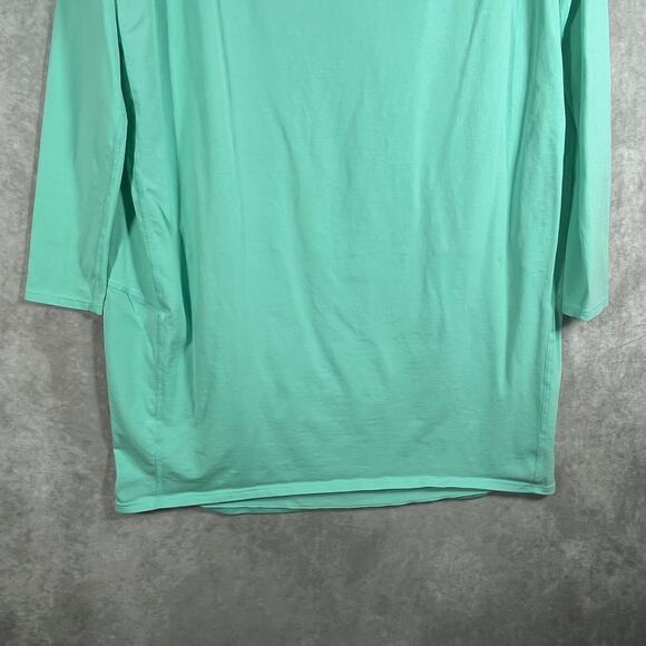 Lululemon Back In Action Mini Dress Womens 4 Green Long Sleeves Boat Neck Active - Picture 3 of 8